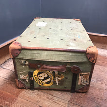SOLD - Vintage Canvas & Leather Trunk