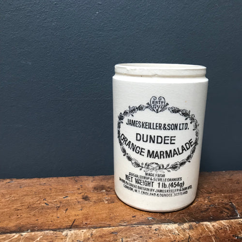 SOLD - Vintage James Keiller & Sons Marmalade Jar