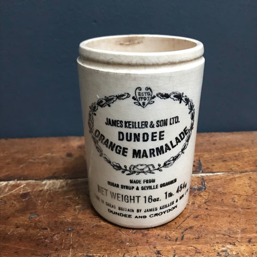 SOLD - Vintage James Keiller & Sons Marmalade Jar