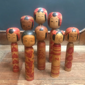 SOLD - Large Japanese Wooden Hand Painted Kokeshi Doll