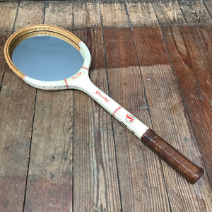 SOLD - Vintage "Starlite/Spalding" Tennis Racket Mirror