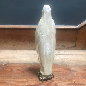 SOLD - Vintage French Chalkware Statue of Virgin Mary