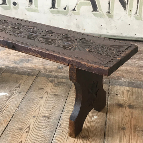 SOLD - Primitive Antique Pine Milking Stool