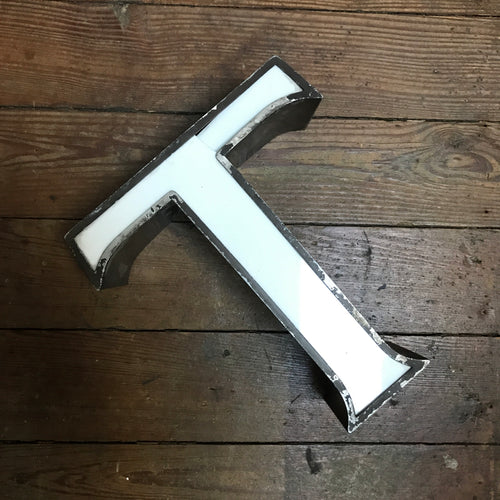 SOLD - Metal 'T' Font Letter