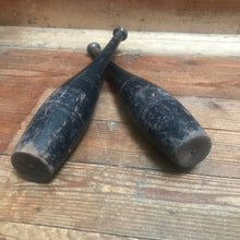 SOLD - Vintage Pair of Wooden Exercise Clubs