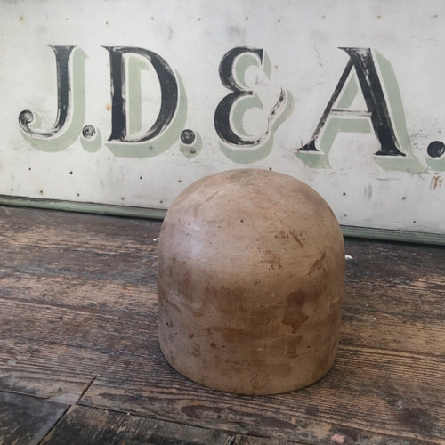 SOLD - Vintage Wooden Hat Block