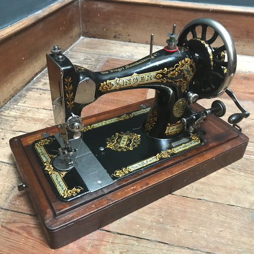 SOLD - Vintage Singer Sewing Machine with case