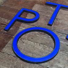 SOLD - Original 1920’s Brass & Enamel ‘O’ Letter