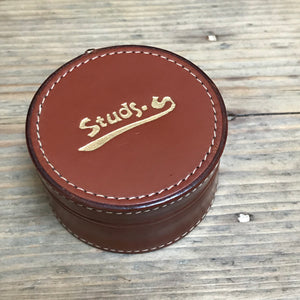SOLD - Vintage Leather Stud Box