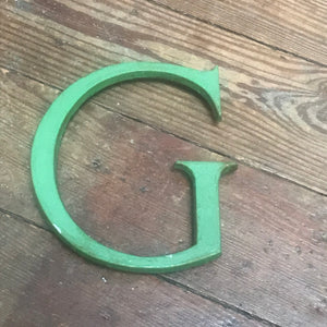 SOLD - Metal 3D "G" Letter Font