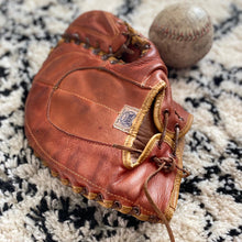 SOLD - Vintage Leather “Spalding” Baseball Glove & Ball
