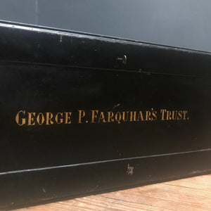 SOLD - Metal Deed Box - George P. Farquhar’s Trust