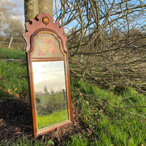 NEW - Vintage Pier Glass Mirror with Painted Panel