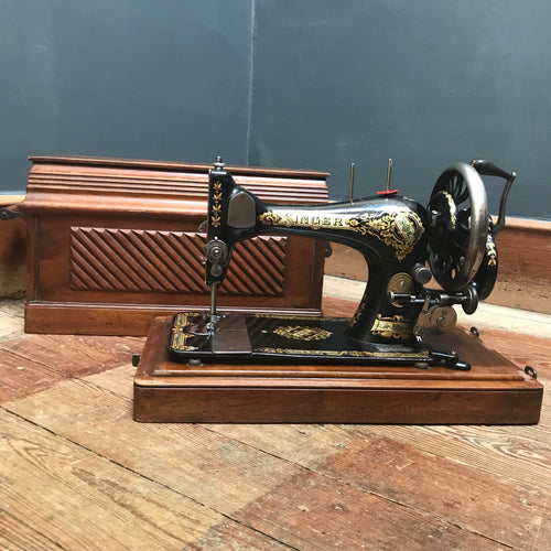 SOLD - Vintage Singer Sewing Machine with case