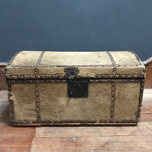 SOLD - Antique 18th Century Deerskin Dome Top Trunk