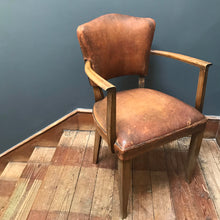 SOLD- Vintage Leather Armchair