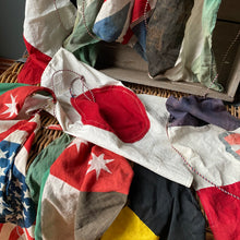 NEW - Set of 10 Vintage Fabric Flags Bunting