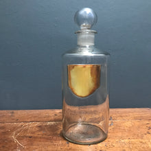 SOLD - 1930’s Vintage Chemist Apothecary Glass Bottle