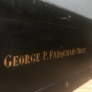 SOLD - Metal Deed Box - George P. Farquhar’s Trust