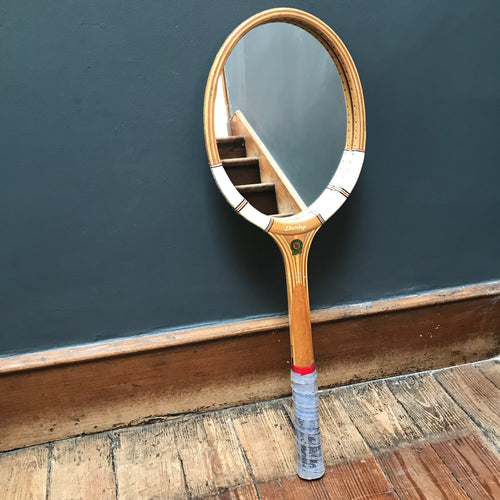 SOLD - Vintage “Dunlop” Tennis Racket Mirror