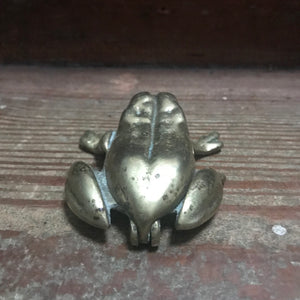 SOLD - Vintage Brass Frog Dish