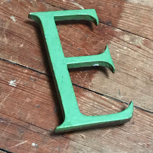 SOLD - Metal 3D "E” Letter Font