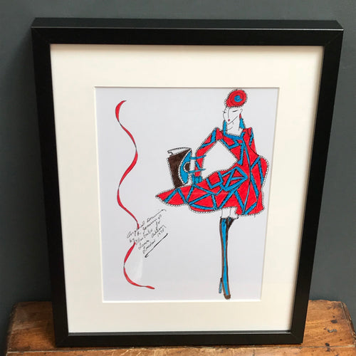 SOLD - Original Fashion Illustration for Laura Ashley