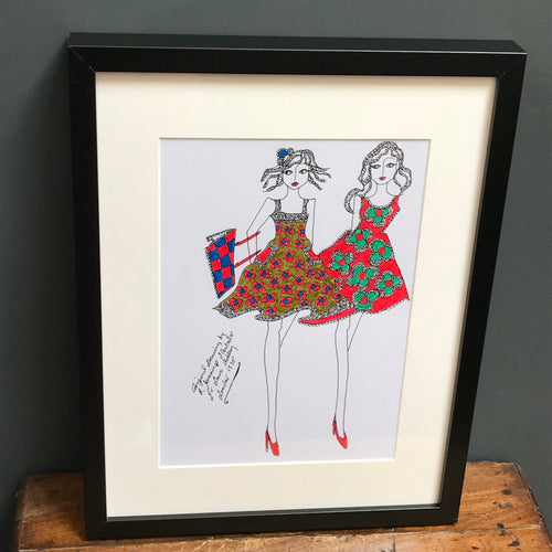 SOLD - Original Fashion Illustration for Laura Ashley