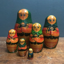 SOLD - Vintage Hand Painted Russian Doll (labelled USSR) - 5 Piece - Set
