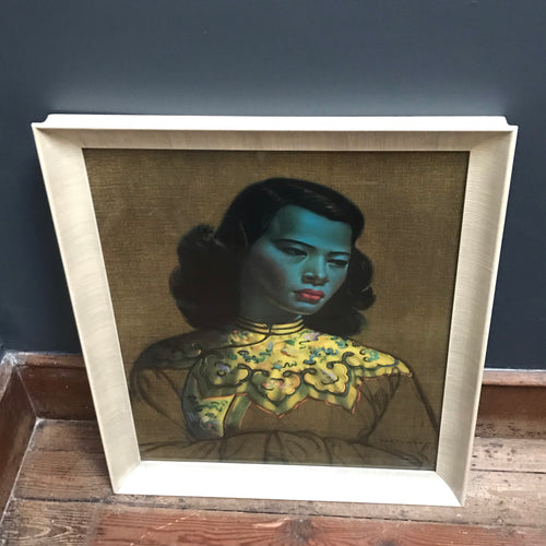 SOLD - Iconic Vladimir Tretchikoff Chinese Girl (The Green Lady) Framed Print - Original Mid Century Art