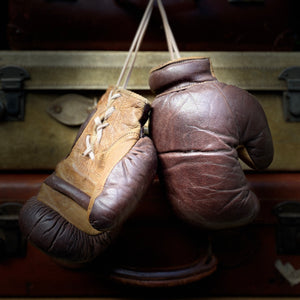 SOLD - Pair of Vintage Leather Boxing Gloves