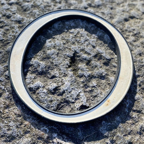 SOLD - Original 1920’s Brass & Enamel ‘O’ Letter