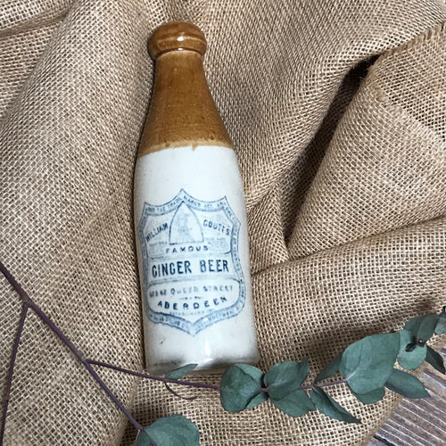 SOLD - Vintage William Coutts Aberdeen Stoneware Ginger Beer Bottle