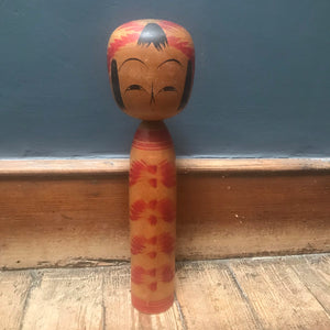 SOLD - Large Japanese Wooden Hand Painted Kokeshi Doll